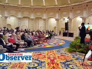 The end of year thanksgiving service is underway at Mandvulo Grand Hall at Lozitha Palace. His Majesty the King will also share the word of God at the service themed "God is our strength and defence." | Eswatini Observer