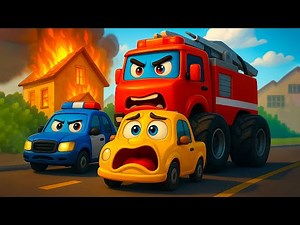🚨 Fire Erupts – No Turning Back! 🚒 Rescue or Ruin? | Funny Car Animation