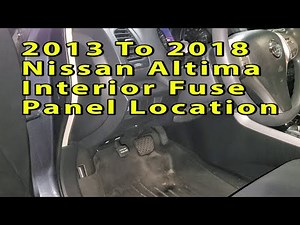 Where is the fuse box located in the Nissan Altima?