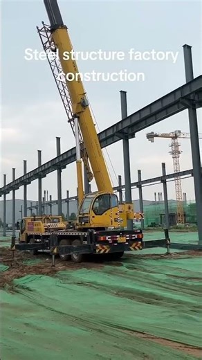 Steel Structure Construction Site Case Full Project Process #manufacturing