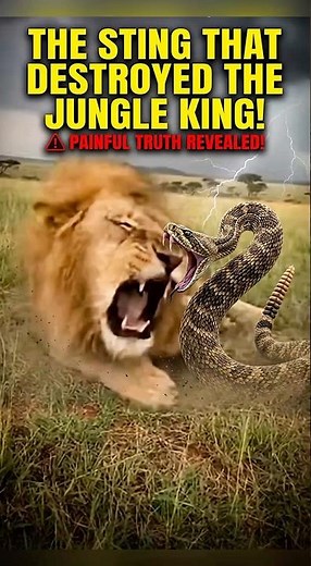 🦁🐍 When the King Fell: Snake Bite to the Eye 😱