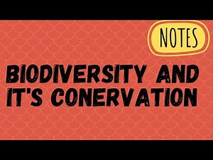 Biodiversity and it's conservation | handwritten notes | pdf | class 12 | by Sourabh Raina