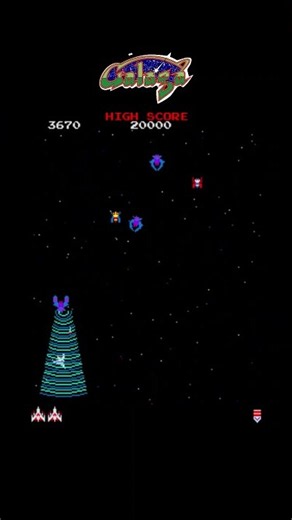 Galaga 1 – Classic Arcade Gameplay #shorts