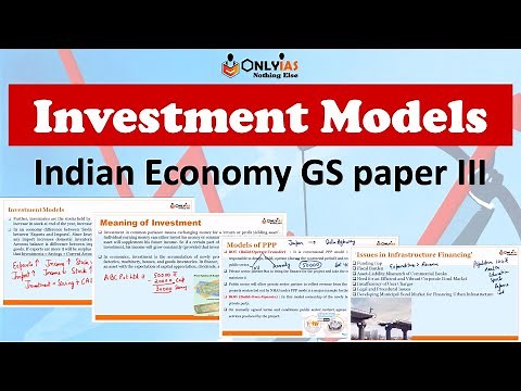 Investment Models | Indian Economy | UPSC GS 3 | Types & Issues | Detailed Explanation | ICOR