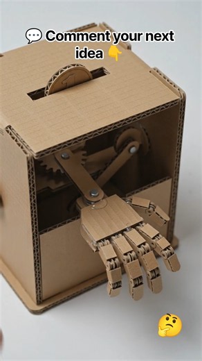 I Built a ROBOTIC HAND From Cardboard 🤯🤖 | Moving Mechanical Hand!
