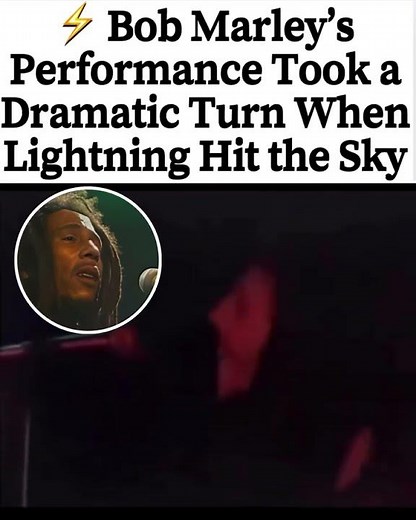 A dramatic moment during one of Bob Marley’s outdoor concerts has become part of reggae folklore