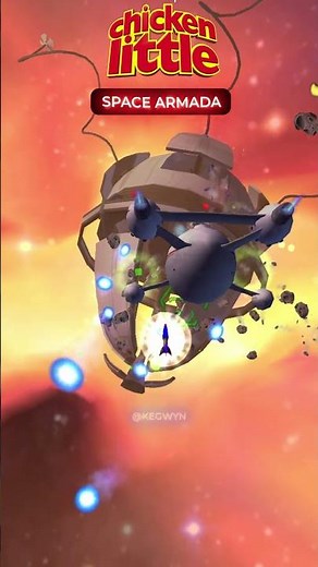 👽 Space Armada - Chicken Little [4K 60ᶠᵖˢ] (PC, PS2, Gamecube, Xbox) #Shorts