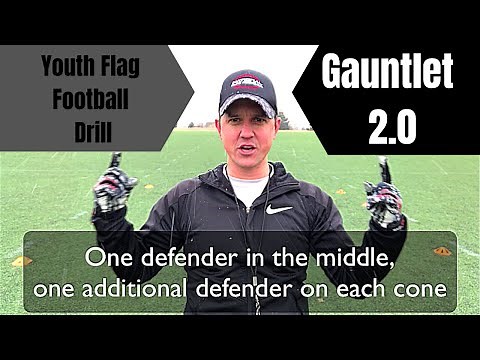 Youth Flag Football Drills | #1 Flag pulling defense drill | Flag Football | Drills that work