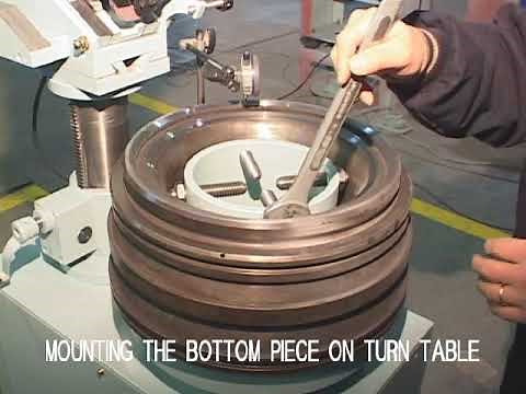 Main Engine Exhaust Valve Grinding procedure on grinding machine