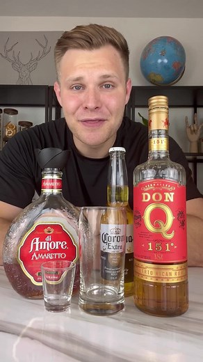 This is one of the best drinks: Flaming Dr. Pepper #fyp #lifehack #drpepper #beer #liquor