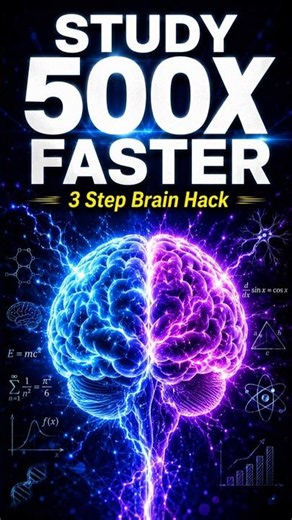 Train Your Brain To Study 500x Faster | Study Hack 2026