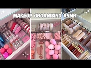 Satisfying Makeup Restocking/Organizing ASMR💗 | TikTok Makeup Organizing and Restocking Compilations