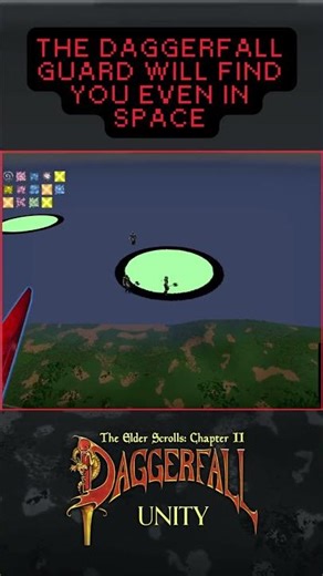 The Daggerfall Guard will find you even in space #retrogaming #classicgames #games