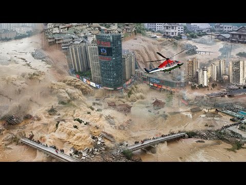 CHINA IN RUINS: Sichuan Floods Destroy Cities — Buildings Collapse, Bridges Fall, Homes Lost