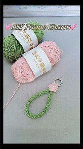 Done in 10 mins 🤌, wanna have one? #HandmadeDIY #DIYPhoneCharm#HandKnitting# #CrochetForBeginners#