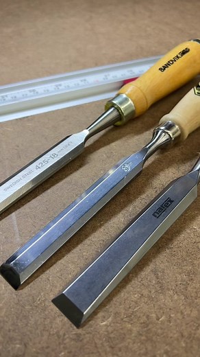 These Narex chisels are some of the best chisels you can buy. I love my Two Cherries and Sandvik but the Narex are amazing. The Narex are on a rare Black Friday sale right now too! Link in my bio if interested. #tools #woodworkingtools #tool #woodwork #chisel #chisels #narex #twocherries #sandvik #woodtok #cooltools #blackfriday #tooldeals