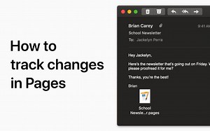 苹果支持 Track changes in Pages documents — Apple Support