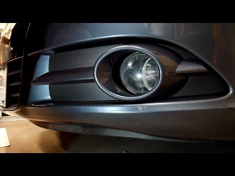 How to replace VW fog light bulbs on a Volkswagen EOS with LED's