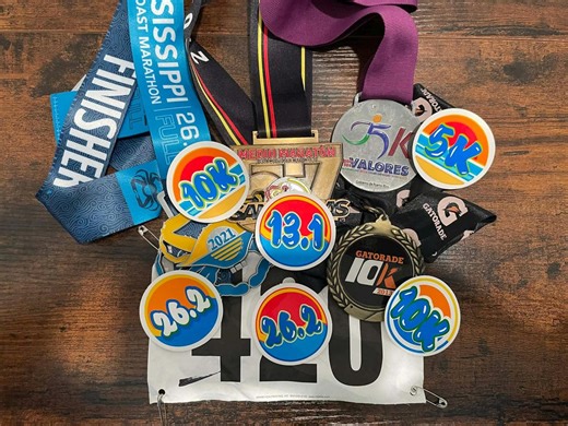 Beach Running Sticker, 5K 10K 13.1 26.2 Ocean Vibes Run Sticker - Etsy