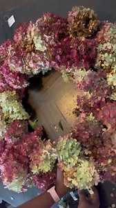 Reposting this throwback from 2023 🌸 Nothing says hydrangea season like a fresh dried hydrangea wreath ☺️How to make a hydrangea wreath for under $10! If you’ve got a hydrangea bush, all you need is a wreath form, 24 gauge paddle wire, and some pruners. It’s such an easy wreath for beginners. Want step-by-step instructions? My very first Y T video is a full tutorial on making wreaths for beginners! #hydrangeawreath #wreathmaking #diywreath #hydrangeaseason #hydrangeas #driedhydrangeas #vanillas