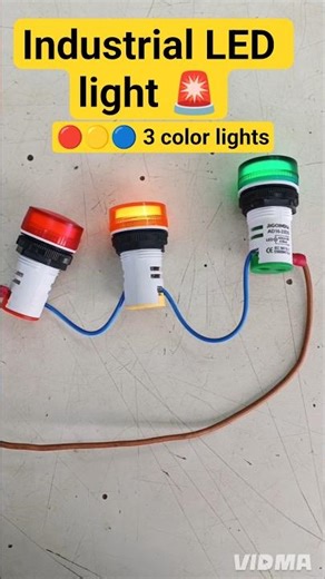 3 phase industrial LED light/indicator series connection 👍💯🚨.#light