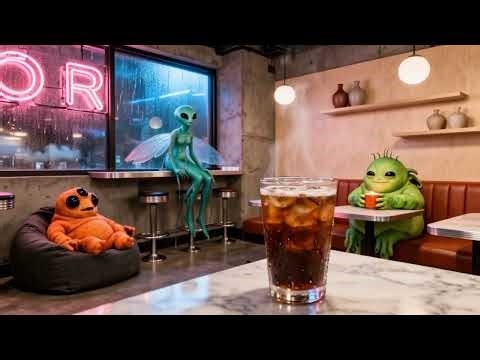 Alien Cafe ☕ Chill Ambient Jazz for Working, Creative Sessions & Relaxing • 3 hours