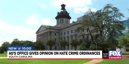 SC Attorney General’s Office gives opinion on hate crime ordinances