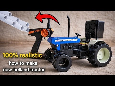 New Holland Tracter Making at Home Use with PVC pipe Diy projects YouTube viral video @satyamvines1