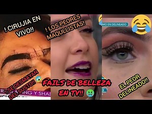 !Los peores fails de TV en vivo!!!😱😰 !ESTUVO APUNTO DE PERDER SU CEJA!!🙆