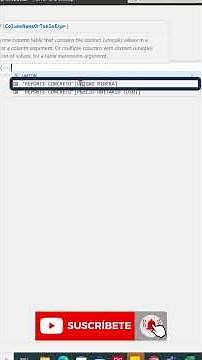 Función DAX Distinct para creación de tablas de valores únicos en Power BI