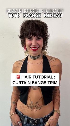 TUTO Frange Rideau: Curtain Bangs Trim Tutorial