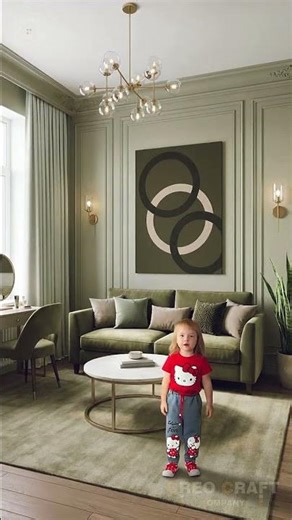 The space comes alive with furniture and decor!!! (Creo Craft Company)