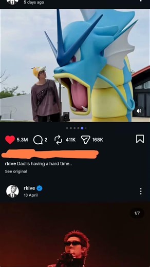 google translation :dad is a golduck 🤣🤣#bts #army #btsarmy #trending #viral #rm #v #jhope #instagram