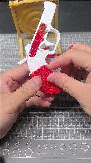 3D printed spring shooter #3dprinting #engineering