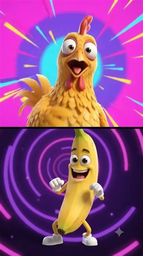 Chicken Banana Song 🐔🍌#chicken #chickenbanana #Shorts #ChickenBananaSong #Funny #Viral #ShortsVideo