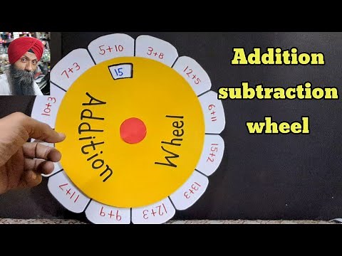 Addition subtraction working model || maths addition subtraction wheel for school || tlm math model