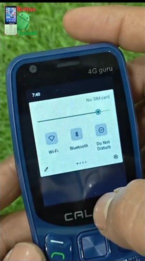 বাটন ফোনে অ্যান্ড্রয়েড।colme 4G guru quick settings pannel.By Button android. #4gmobile #shorts