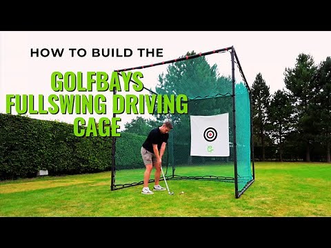 GolfBays Full Swing Golf Practice Driving Net Cage, Step By Step Build Instructions