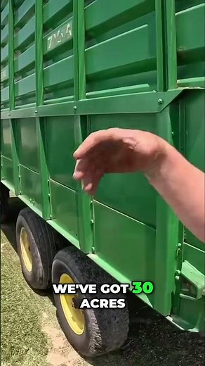 Tractor's First Silage Bagging Day! 29 MPH Winds!