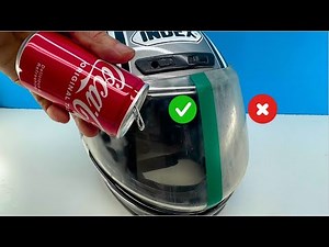Easy Way to remove scratches from helmet visor in 3 minutes. That You Won't Believe !