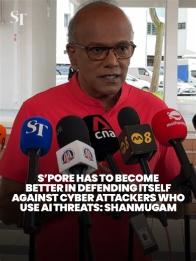 Cyber attackers are now using AI to make attacks cheaper and faster, putting some sectors at risk, said Coordinating Minister for National Security K. Shanmugam. Singapore has to become better in defending itself against such threats, he added. #cyber #attacks #AI #Singapore #StraitsTimes