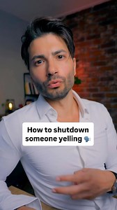 Here’s how to instantly stop someone from yelling at you, without yelling back or escalating things. 1 – If they’re yelling because they’re angry and emotional For example, they’re deeply triggered or overwhelmed by stress, then say this: “I hear this is important to you. I wanna discuss it more in a calm way.” This makes them feel emotionally heard and will automatically calm them down. 2 – If they’re yelling as power play trying to scare and dominate you, then say: “Can we discuss this in a ca
