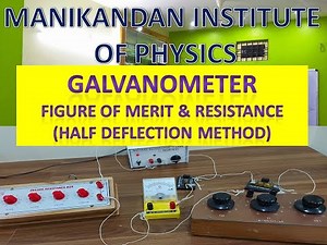 Figure of merit and resistance of a Galvanometer (Half Deflection method)