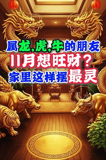属龙、虎、牛的朋友注意！💥 11月想催旺财气、横财入库？💰 家里这样一摆，财运立刻翻红🔥 简单调整风水位置，就能转动整个月的财气格局！🏠✨ #风水布局 #旺财风水 #生肖运势 #财运提升 #居家风水 #转运秘诀 #风水开运 #好运连连 #風水布局 #旺財風水 #生肖運勢 #財運提升 #居家風水 #轉運秘訣 #風水開運 #好運連連 | 风水生肖密码
