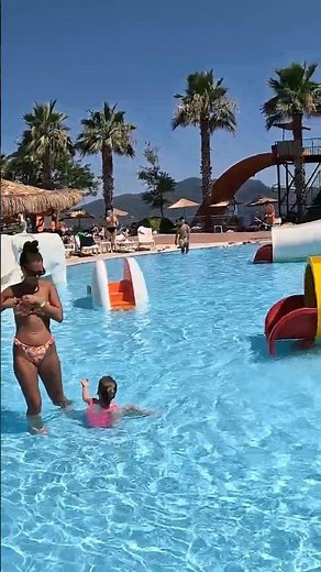 Aquaderam Marmaris Water Park | Fun Times on the Small Slide #waterpark #shorts #viralshorts