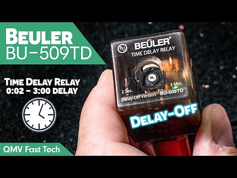 Beuler BU-509TD Time Delay Relay - 0:02 Seconds to 3:00 Minutes - Delay Off