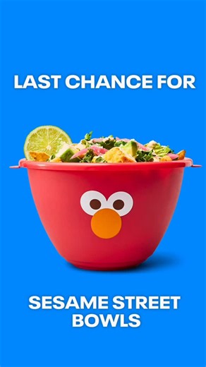 Just Salad on Instagram: "Last chance to buy our limited edition Sesame Street Reusable bowls! Don’t miss out on bringing your favorite friend from Sesame Street everytime you visit Just Salad & getting a free topping!🥗 . . . #sesamestreet #reusablebowl #justsalad"