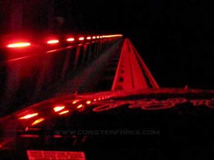 Intimidator 305 at night Front Seat on-ride POV Kings Dominion