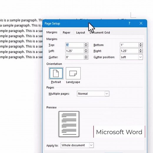 Microsoft Word Page Margin