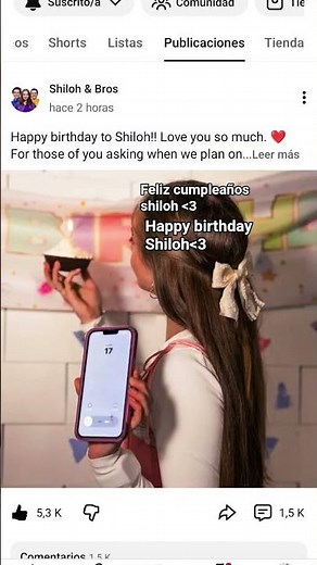 FELIZ CUMPLEAÑOS SHILOH/ HAPPY BIRTHDAY SHILOH #shilohandbros #Shiloh
